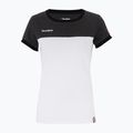 Tricou de tenis pentru femei Tecnifibre Stretch alb și negru 22LAF1 F1