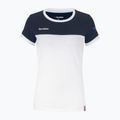 Tricou de tenis pentru femei Tecnifibre Stretch alb și albastru 22LAF1 F1