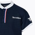 Tricou de tenis pentru copii Tecnifibre Polo albastru 22F3PO F3 3