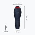 Sac de dormit pentru femei  Millet Baikal 750 drept saphir 4