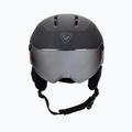 Cască de schi Rossignol Fit Visor Impacts black/orange/silver 2