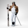 Pantaloni de schi pentru femei Rossignol JCC Softshell white 2