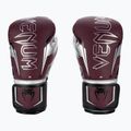 Mănuși de box Venum Elite Evo burgundy/silver