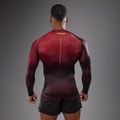 Longsleeve de antrenament pentru bărbați Venum Tactical XT Rashguards black/burgundy/gold 2