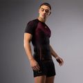 Tricou de antrenament pentru bărbați Venum Tactical XT Rashguards black/burgundy/gold 3