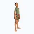 Pantaloni scuți de antrenament pentru copii Venum Inferno Kids Muay Thai army green/orange 4
