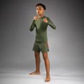 Bluză termică pentru antrenament copii Venum Contender Rashguards Jr khaki 2