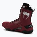 Încălțăminte de box Venum Elite Boxing wine lees/silver logo 3