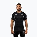 Tricou de antrenament pentru bărbați Venum X WOW FC Rashguards negru/gri argintiu