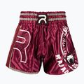 Pantaloni scurți de antrenament pentru bărbați Venum x Rajadamnern Muay Thai burgundy