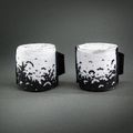 Bandaje de box Venum Bats Night Handwraps 450 cm black/white 2