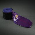 Bandaje de box Venum Santa Muerte Handwraps 400 cm dark purple 3