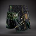 Pantaloni scurți de antrenament pentru bărbați Venum Matupa Muay Thai black/green/gold 4