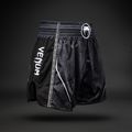 Pantaloni scurți de antrenament Venum Stealth Muay Thai black/white 3