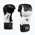 Mănuși de MMA Venum Attack 2.0 Sparring Leather black/white