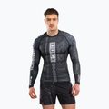 Rashguard cu mânecă lungă pentru bărbați Venum Karate Combat black/grey