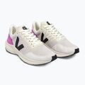 Încălăminte de alergat pentru femei VEJA Marlin V-Knit chalk/black/ultraviolet 8