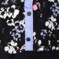 Pulover de snowboard pentru copii ROXY Alabama 2021 true black black flowers 3