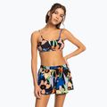 Pantaloni scurți de baie pentru femei ROXY Salty Tan 2021 anthracite flower jammin 2