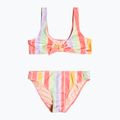 Costum de baie din două piese pentru copii ROXY Ocean Treasure Bralette Set 2021 sunkissed coral salty sunset 5