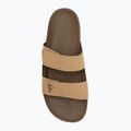 Papuci pentru bărbați Quiksilver Rivi Leather Double Adjust tan 1 5
