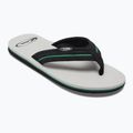 Quiksilver bărbați Molokai Layback Saturn flip flop alb și negru AQYL101319 9