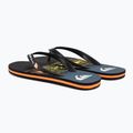 Quiksilver bărbați Molokai Wordblock flip flop negru și albastru AQYL101287 3