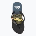 Quiksilver bărbați Molokai Wordblock flip flop negru și albastru AQYL101287 6