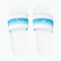 Șlapi pentru bărbați Quiksilver Rivi Wordmark Slide white/blue/blue 12