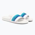 Șlapi pentru bărbați Quiksilver Rivi Wordmark Slide white/blue/blue 4