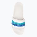 Șlapi pentru bărbați Quiksilver Rivi Wordmark Slide white/blue/blue 6