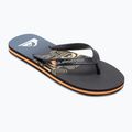 Quiksilver bărbați Molokai Wordblock flip flop negru și albastru AQYL101287 9