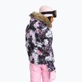 Jacheta de snowboard pentru femei ROXY Jet Ski negru adevărat floare neclară floare 3