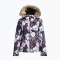Jacheta de snowboard pentru femei ROXY Jet Ski negru adevărat floare neclară floare 10