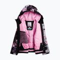 Jachetă de snowboard pentru copii ROXY Greywood Girl negru adevărat floare neclară floare 9