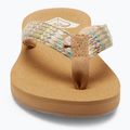 Papuci pentru femei  ROXY Porto Raffia II multi/olive 9