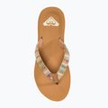 Papuci pentru femei  ROXY Porto Raffia II multi/olive 5