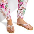 Papuci pentru femei  ROXY Paia V white/crazy pink print 4