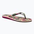 Papuci pentru femei  ROXY Portofino III black/pink/soft lime