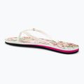 Papuci pentru femei  ROXY Portofino III white/crazy pink print 3