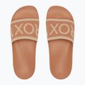 Papuci pentru femei ROXY Slippy Knit wheat/turkish coffee 2
