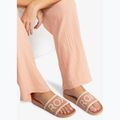 Papuci pentru femei ROXY Slippy Knit wheat/turkish coffee 4