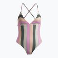 Costum de baie dint-o piesă pentru femei ROXY Vista Stripe agave green very vista stripe