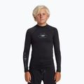 Quiksilver Saturn UPF50 negru negru junior de înot cu mânecă lungă