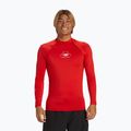 Bărbați Quiksilver Saturn UPF50 roșu de înot cu mânecă lungă de mare risc roșu