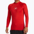 Bărbați Quiksilver Saturn UPF50 roșu de înot cu mânecă lungă de mare risc roșu 4