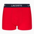 Boxeri Lacoste 5H3389 W64 3 perechi albastru marin/roșu metilenă 5