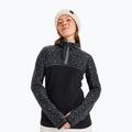 Hanorac pentru femei ROXY Sayna Half Zip true black roxygram tonal