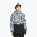 Geacă de snowboard pentru copii Quiksilver Mission Printed Block heritage scribble black