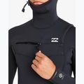Spumă de înot pentru bărbați Billabong 5/4 mm Absolute Natural Chest Zip Hooded black 5